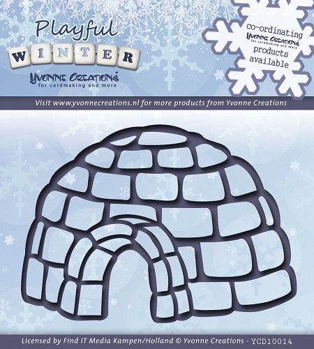 Die - Yvonne Creations - Playful Winter - Igloo (AFGEPRIJSD)