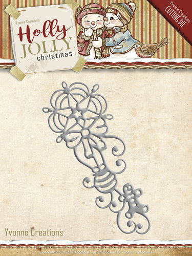 Die - Yvonne Creations - Holly Jolly - Ornament (AFGEPRIJSD)
