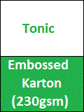 Tonic Embossed karton (230gsm)