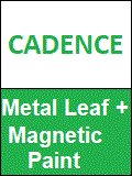 Metal leaf mix en Magnetic paint