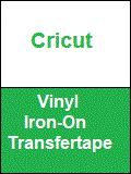Cricut Vinyl - Iron On - Transfer tape