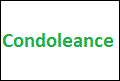 Condoleance