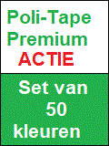 Poli-Tape set van 50 kleuren (ACTIE)