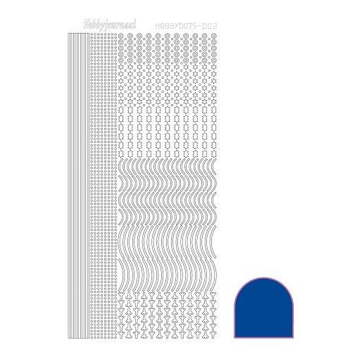 Hobbydots stickervel 002 - Blue (Mirror)