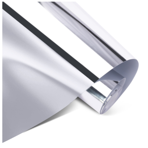 Permanent Adhesive Vinyl Mirror Metallic - Silver - 30.5 x 180 cm (003583)