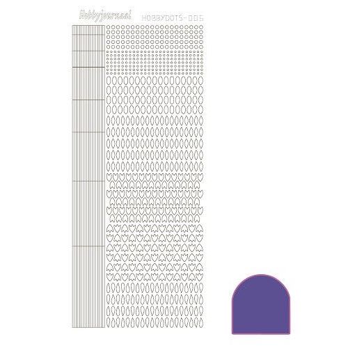 Hobbydots stickervel 005 - Purple (Mirror)