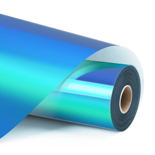 Permanent Adhesive Vinyl Holographic - Aqua Blue - 30.5 x 90 cm (009172)