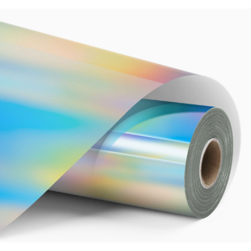 Permanent Adhesive Vinyl Holographic - Iridescent Silver - 30.5 x 90 cm (009196)