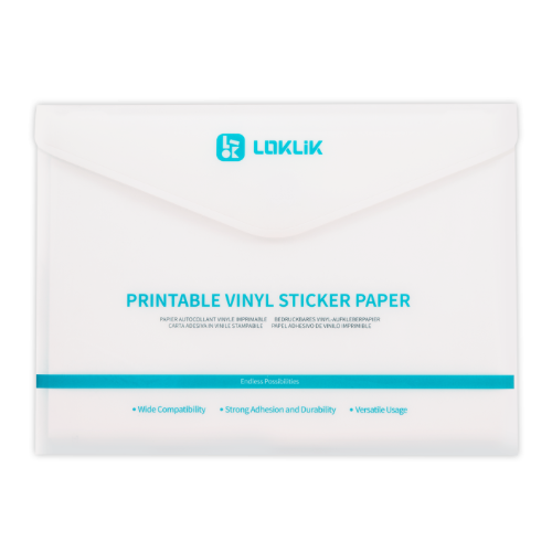 LOKLiK Bedrukbaar mat stickerpapier A4 - 20 vellen (009219)
