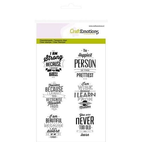  CraftEmotions clearstamps A6 -  labels Lyrics (English) (130501/1129)*