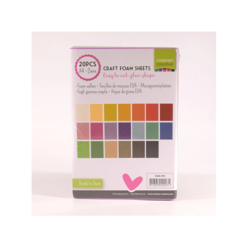 Vaessen Creative • Foam 2mm A4 20pcs basic (1606-991)