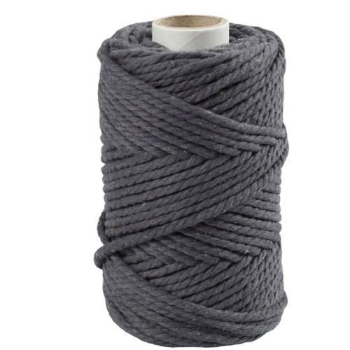 CC Macramékoord 4 mm 55 m Grijs (414754) *