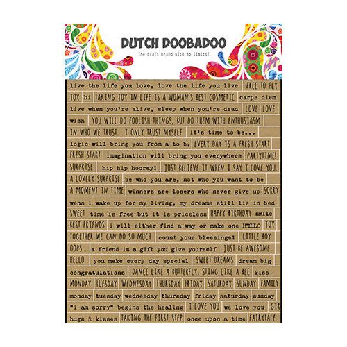 Dutch Doobadoo Dutch Sticker Art A5 Text English (491.200.018)
