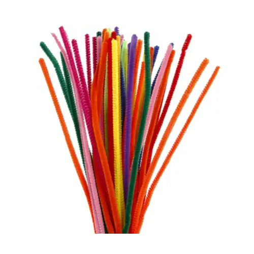 CC Chenilledraad Multigekleurd 6 mm 50 stuks (51636)