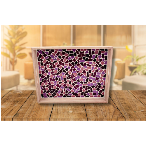 LC DIY Pakket Mozaïek Dienblad - Oud Roze (80064) 