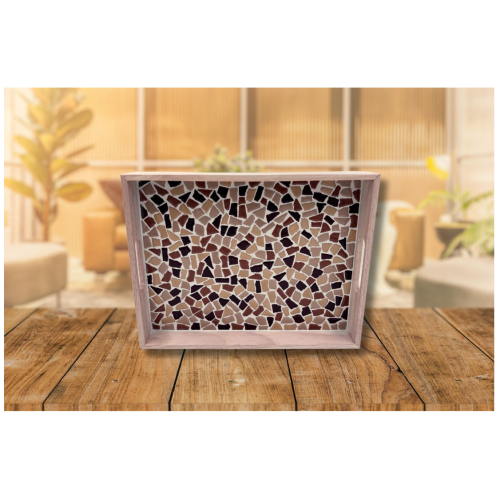 LC DIY Pakket Mozaïek Dienblad - Blauw (80063) *