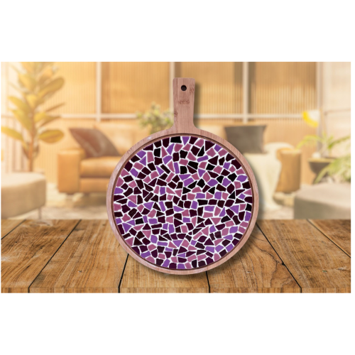 LC DIY Ronde Borrelplank - Oud-roze (80070) *