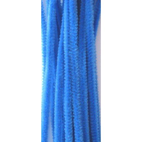 Chenille blauw 6mm x 30cm 20st (800700/7110)