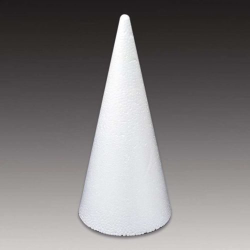 Styropor  kegel - 12x26 cm 