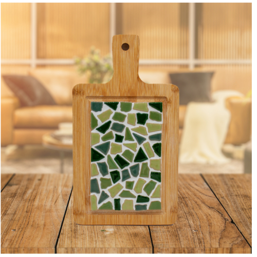 LC DIY Pakket Mozaïek Borrelplank Klein Groen (87009) 