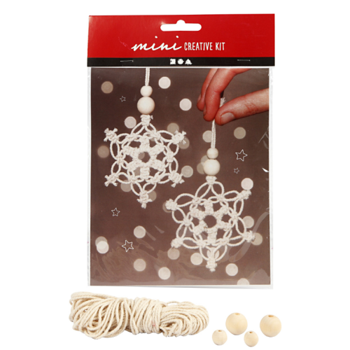 CC Mini Creative Kit Kerststerren Macramé 10 cm 2 stuks (977409) *
