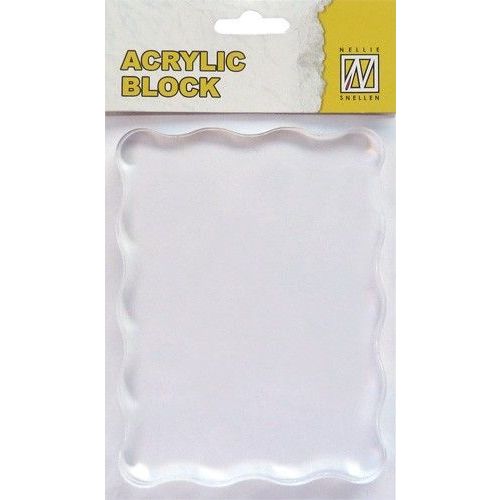 Acrylic Block 12 x 9 cm(voor clearstamps) (AB007)