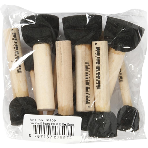 Artistline Foamkwasten 13-35 mm 12 stuks (10409)