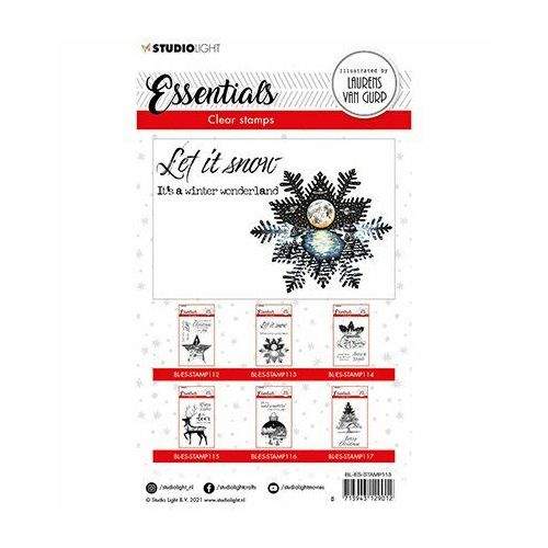 BL Clear stamp Snowflake Essentials 105x148mm nr.113