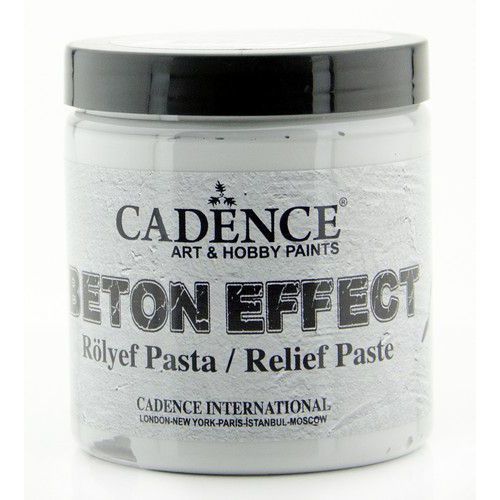 Cadence Beton Effect Relief Pasta Grijs 250ml (301599/0250) - OPRUIMING