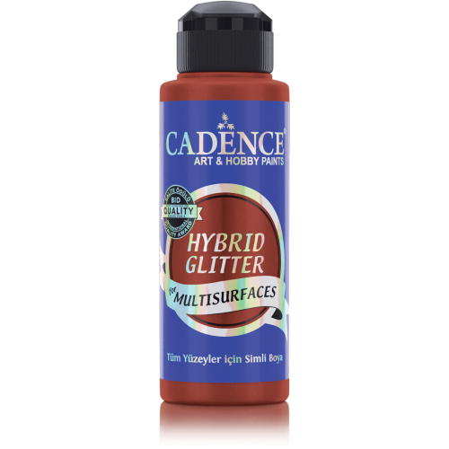 Cadence - Hybride acrylverf Glitter - Coral - 120 ml  (HSG-096)