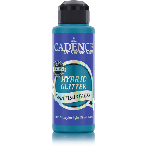 Cadence - Hybride acrylverf Glitter - Turquoise - 120 ml  (HSG-041)
