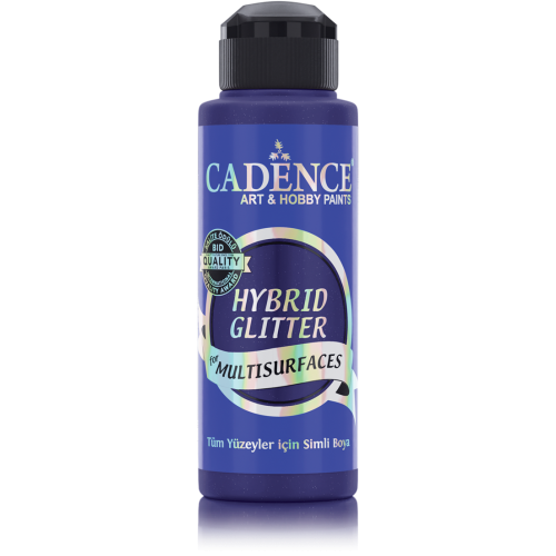Cadence - Hybride acrylverf Glitter - Ultramarine - 120 ml  (HSG-038)