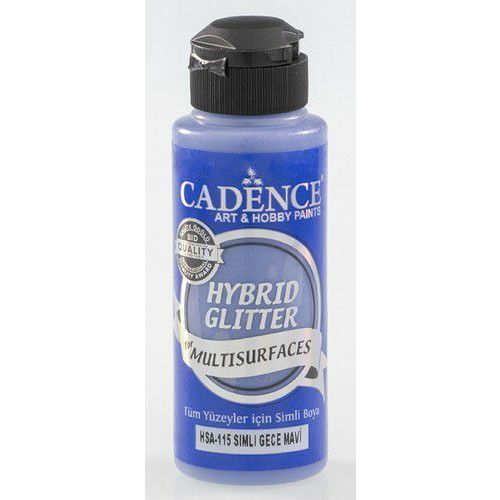 Cadence Hybride acrylverf Glitter Goud - Midnight Blue 0115 - 120 ml  (301205/0115)