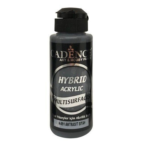 Cadence Hybride acrylverf (semi mat) Antraciet zwart 0091 120 ml (301200/0091)