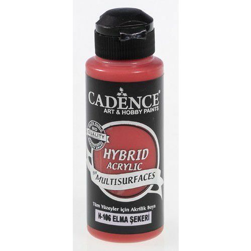 Cadence Hybride acrylverf (semi mat) - Snoep appelrood - 0106 -120 ml  (301200/0106)