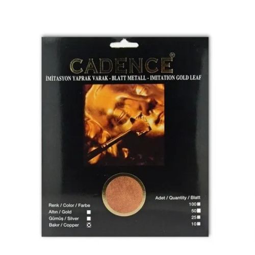 Cadence Imitatie Bladmetaal 15x15 cm Koper 25 vel (07 002 0003 0025)