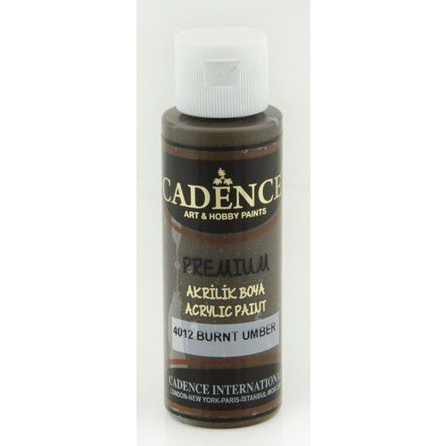 Cadence Premium acrylverf (semi mat) Burnt Umber 4012 70ml (301210/4012)