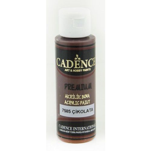 Cadence Premium acrylverf (semi mat) Chocolade bruin 7585 70ml (301210/7585)