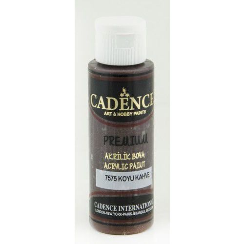 Cadence Premium acrylverf (semi mat) Donker bruin 7575 70ml (301210/7575)