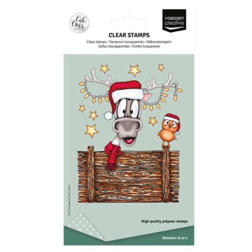 Vaessen Creative • Clear Stamps Rendier 1 14st. (CAR0109) *