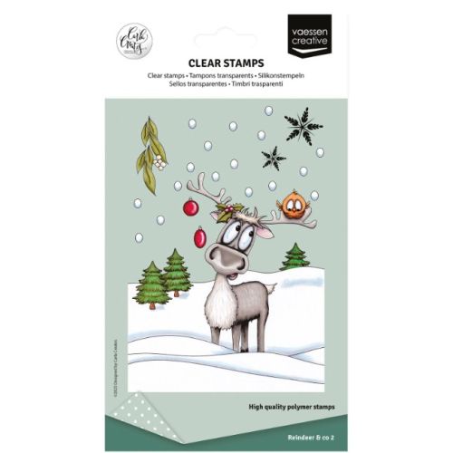 Vaessen Creative • Clear Stamps Rendier 2 14st. (CAR0110) *