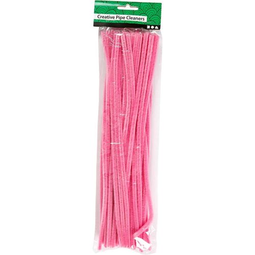 CC Chenilledraad 6 mm Roze 50 stuks (52089)