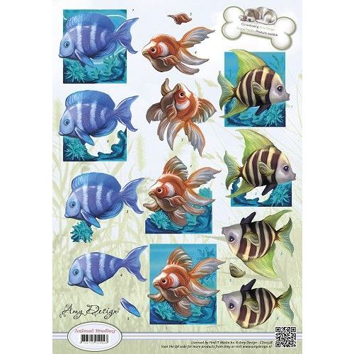3D Knipvel - Amy Design - Animal Medley - Tropical Fish