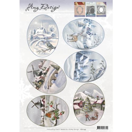 3D Topper Knipvel - Amy Design - Winter Landscapes