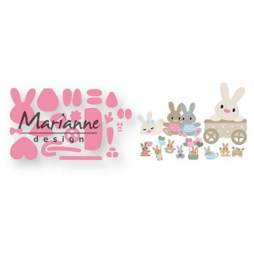 Marianne Design -  Collectables -  Eline`s baby konijntje - 15x21 cm (COL1463)*