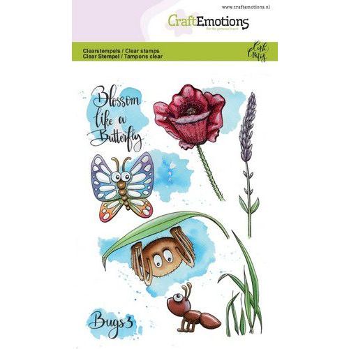 CraftEmotions clearstamps A6 - Bugs 3 Carla Creaties (130501/1633) (AFGEPRIJSD)