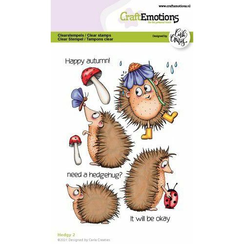 CraftEmotions clearstamps A6 - Hedgy 2 (Eng) Carla Creaties *