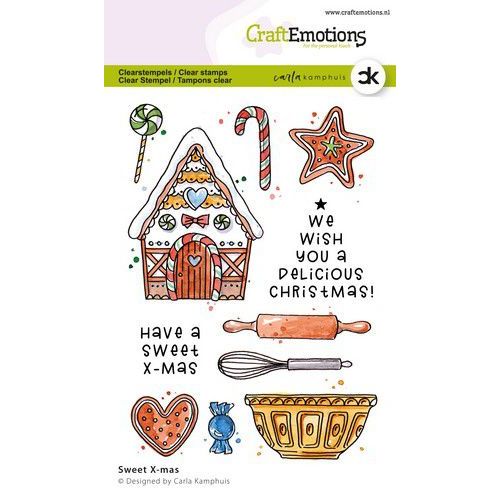 CraftEmotions clearstamps A6 - Sweet X-mas Carla Kamphuis*