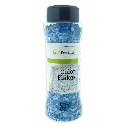 CraftEmotions Color Flakes - Graniet Blauw Paint flakes 90gr (802500/0080)