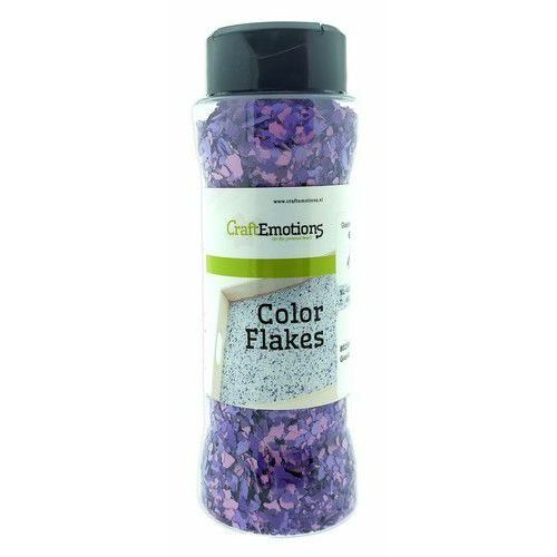 CraftEmotions Color Flakes - Graniet Violet Paint flakes 90gr (802500/0040)